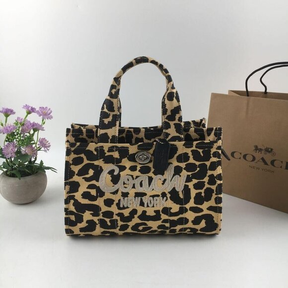 Coach Women Canvas Cargo Tote - Picture 2 of 6